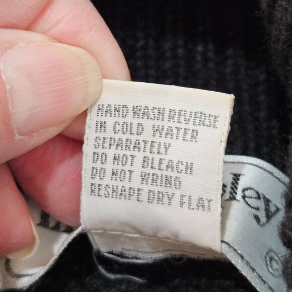 Lisa Ashley Originals Embroidered Sweater Small Black Beaded Boho Eclectic - Picture 8 of 10